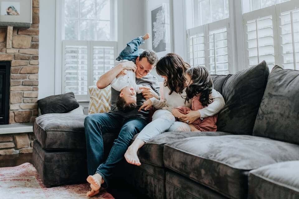 Family having fun together